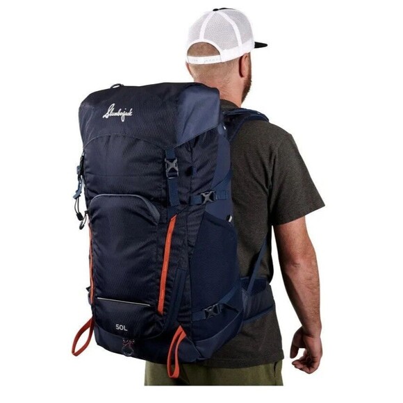 Slumberjack Trail Ridge 50 Liter Backpacking Backpack, Blue (Back Pack) - Picture 14 of 16